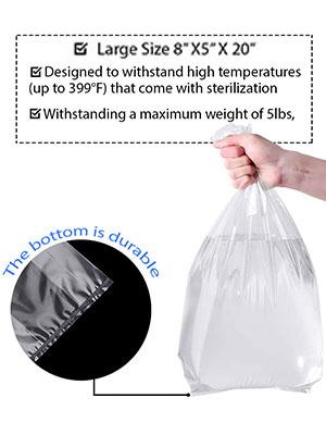 Autoclavable Plant Grow Bag Spawn Bags Farm Mushroom Spawn Bags 0.2microns Filter Patch Mushroom Substrate Bags 0
