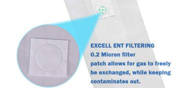 Autoclavable Plant Grow Bag Spawn Bags Farm Mushroom Spawn Bags 0.2microns Filter Patch Mushroom Substrate Bags 1