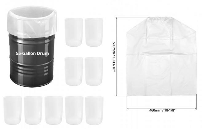 Flexible Round Bottom Gusset Aluminum Foil Plastic Bag Drum Liner Bags, Round Bottom, Square Bottom IBC Bag 3