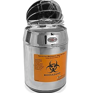 Scientific Steel Wire Biohazard Bag Holder, Epoxy Coated, Standard-Sized Poxygrid Biohazard Bag Holder Kit 0