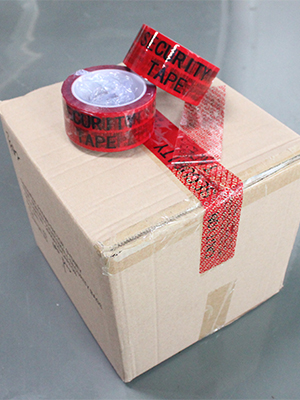 Serial Numbered Red Tamper Evident Security Tape (48mm x 50m x 2mil, 100% Total Transfer, Ultra-Thick “Void” Film 0