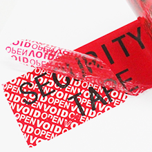 Serial Numbered Red Tamper Evident Security Tape (48mm x 50m x 2mil, 100% Total Transfer, Ultra-Thick “Void” Film 4