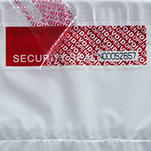 Serial Numbered Red Tamper Evident Security Tape (48mm x 50m x 2mil, 100% Total Transfer, Ultra-Thick “Void” Film 6