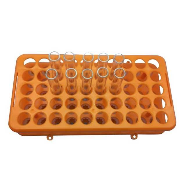 Lab Multi Function PP Centrifuge Tube Rack 50 holes*18mm Plastic Test Tube Rack Silicone Circlip 6