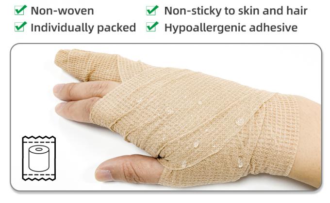 Self Adhesive Bandage Wrap, 6 Pack, Skin Colored, 2“ x 5 Yards, Cohesive Bandages, Medical Wrap, Elastic Bandage Wrap 4