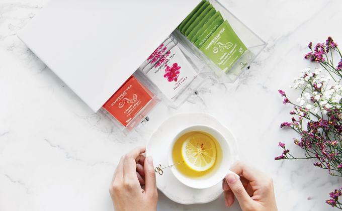 Plastic Condiment Organizer and Tea Bag Holder - 8-Compartment Kitchen Pantry/Countertop Storage Caddy - Divided Chip 5