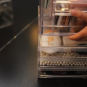 Clear Containers For Organizing 7 Drawers Stackable Dresser Bathroom Organizers And Storage Jewelry Hair Accessories 3