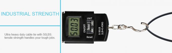 Zip Ties Heavy Duty 8 Inch, Premium Plastic Wire Ties With Tensile Strength, Self-Locking Black Nylon Tie Wrap 0