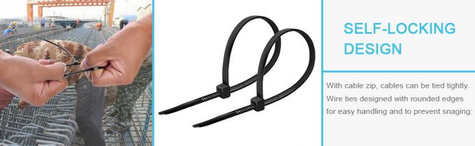 Zip Ties Heavy Duty 8 Inch, Premium Plastic Wire Ties With Tensile Strength, Self-Locking Black Nylon Tie Wrap 1