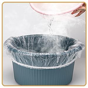 Disposable Pedicure Spa Liners, Clear Plastic Single Use Foot Spa Liners, Disposable Foot Tub Liner One-Off Foot Bath 2