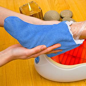 Paraffin Wax Liners Bags, Disposable Mitts Booties Plastic Socks And Gloves Liners For Hand & Foot Hot Wax 4