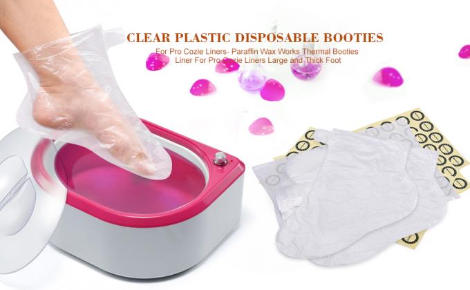 biodegradable, sustainable, recycled Disposable Mitts Booties Plastic Socks And Gloves Liners For Hand & Foot Hot Wax 0