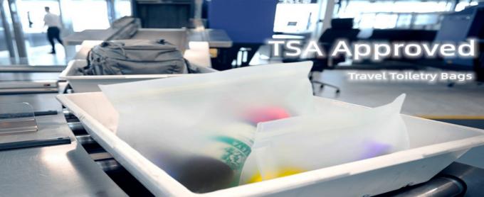 Toiletry bags, Soft Plastic Travel Makeup Cosmetic Bags, Zipper Closure Design, Waterproof Portable Carry on Bags 0