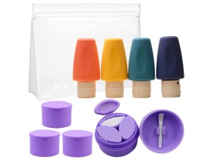 Toiletry bags, Soft Plastic Travel Makeup Cosmetic Bags, Zipper Closure Design, Waterproof Portable Carry on Bags 13