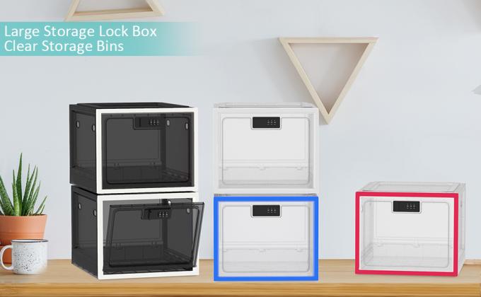 Medicine Lock Box, Lockable Storage Box For Safe Medication Storage, Large Capacity Lockable Box Container 0