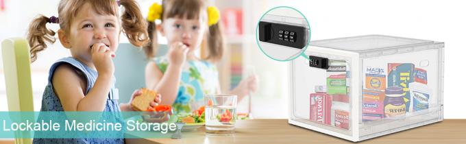 Medicine Lock Box, Lockable Storage Box For Safe Medication Storage, Large Capacity Lockable Box Container 1