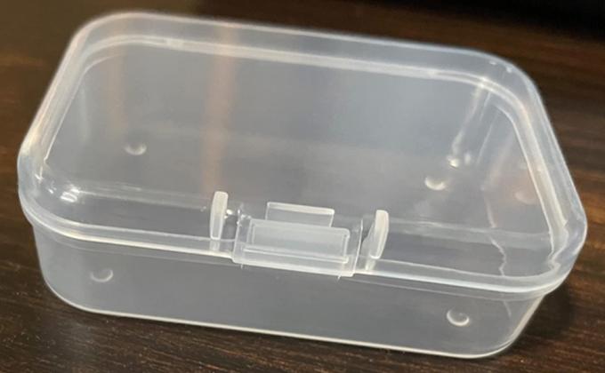 Organizer Storage Box, Rectangular Empty Mini Clear Plastic Organizer Storage Box Containers with Lids Small Items 7