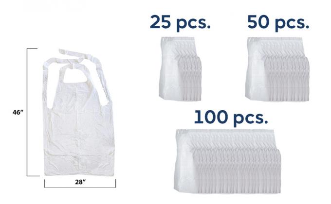 Products Disposable Heavy Weight Plastic/Poly Apron 46 inches x 28 inches - 2 Mil - For Cooking and Arts n' Crafts 2