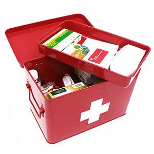 Metal First Aid Storage Box First Aid Kit medicine storage storage box Medicine Tin, Metal Medicine Storage Box 3