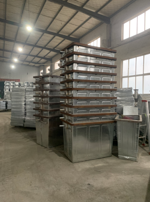 1100l 1100liter Street Outdoor Large Trash Waste Metal Galvanized Stainless Steel Garbage Can With Wheels 4