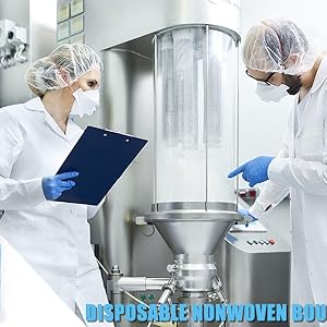 Bouffant Caps Disposable Shower Cap Custom Hotel Amenity Bath Spa Hair Cap Waterproof Disposable White Head Cap 2