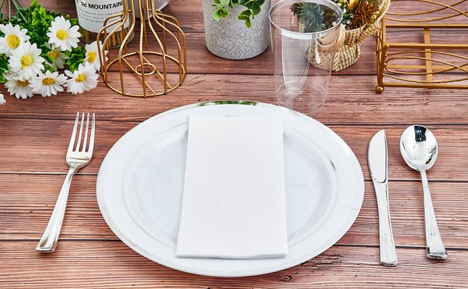 Disposable Hand Towels for Bathroom, Soft and Absorbent Paper Guest Towels Disposable Decorative Bathroom Hand Napkins 1