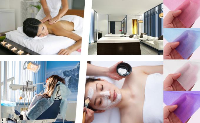 Disposable Massage Table Sheets, Waterproof Massage SPA Bed Cover Sheets 31.5" X 71" Non Woven Fabric Breathable 1