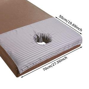 Massage Table Head Cover, Bed Table Cover Sheets with Hole for Salon SPA, Massage Mattress Breathing Spa 4