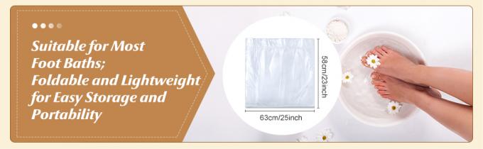 Disposable Foot Tub Liner Portable Bath Basin Bags Plastic Pedicure Spa Bags Thin Large Foot Bath Liners Disposable 0