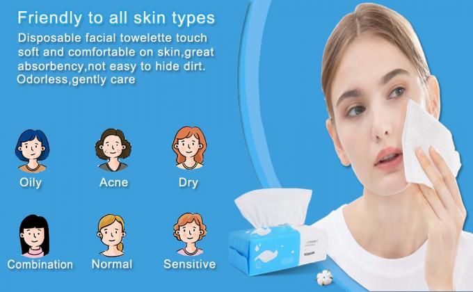Disposable Face Towel,Cotton Dry Paper Towel, Face Wash Towel,Facial Cotton Tissue, Makeup Removal Towel, Travel Dry 2