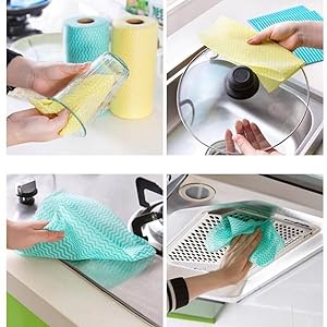 Eco Friendly Kitchen Cleaning Towels Nonwoven Dish Cloth Roll Disposable Washable Kitchen Cloths 1