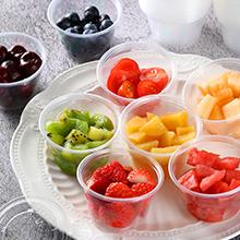Portion Cups With Lids, Small Plastic Containers with Lids, Airtight Stackable Souffle Cups, Jello Shot Cups, Sauce 8