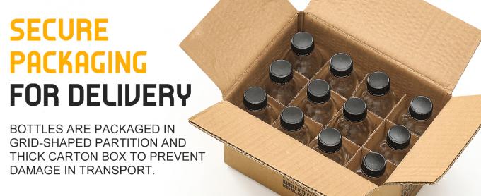 Small Clear Glass Bottles With Lids Boston Sample Bottles for Potion, Juice, Wellness, Ginger Shots, Whiskey, Liquids 10