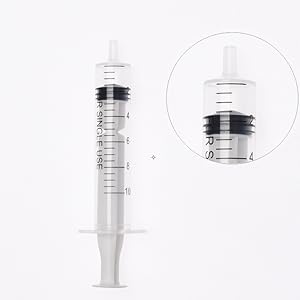Syringes with Tubes Plastic Syringe with Tubing for Dispensing,Injection,Filtration, Science Labs (1 Meter Tube) 9