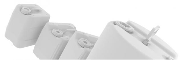 Tight Head Containers for Shipping, Transport, Storage, and Waste; 20L (5 Gallon), HDPE, 70mm Cap, UN 3H1, 1/EA 11