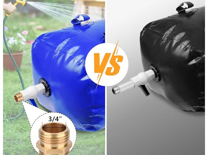 Water Tank Collapsible Storage Container Bag Bladder Valve for Camping RV Drought-Resistant Fire-Fighting 1