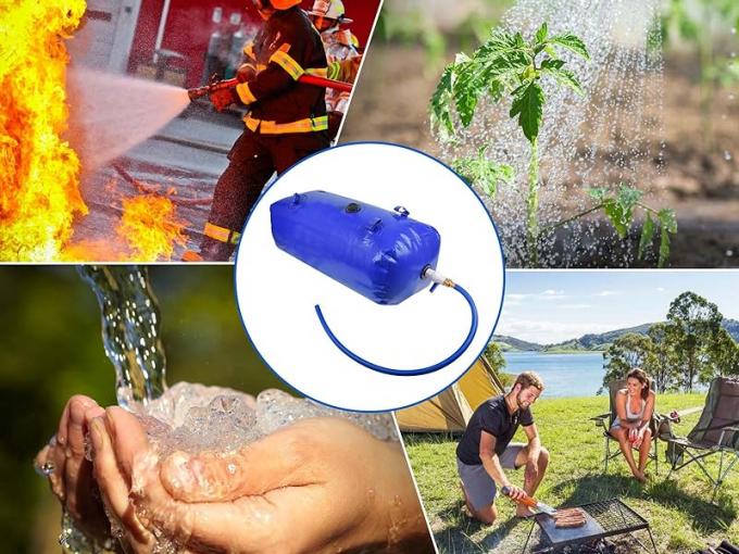 Water Tank Collapsible Storage Container Bag Bladder Valve for Camping RV Drought-Resistant Fire-Fighting 2