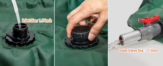 Emergency Water Storage Bladders - Large Capacity Soft Water Bag, Foldable Bladder Tank for Drought Resistant 0