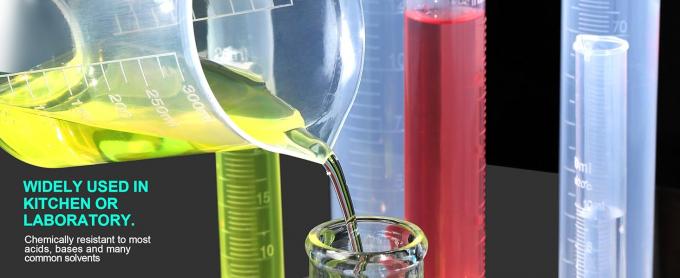 Plastic Graduated Cylinders& Plastic Beakers, Plastic Graduated Cylinders 10ml 25ml 50ml 100ml 250ml & 5pcs 5