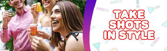 Chemistry Glass Set, 4 Plastic Laboratory Glasses, Funny Scientific Gifts, Cool Chemistry Graduation Gag Gift 1