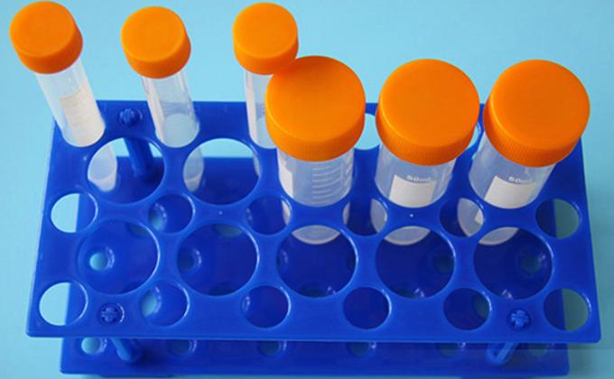 Test Tube Rack, Centrifuge Tube Holder (2 Pack - Blue and Orange) for 10ml, 15ml, 50ml, Detachable Plastic Stand 2