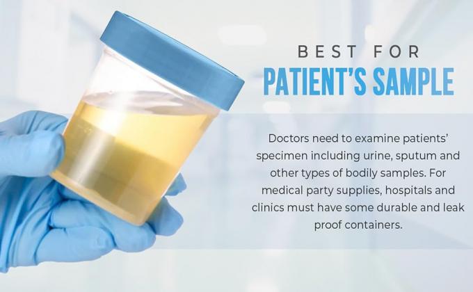 Supply Specimen Cups with Lids-Leak Proof Lid- High Quality Latex Free Polypropylene Plastic- Non-Sterile- 25 4oz 1