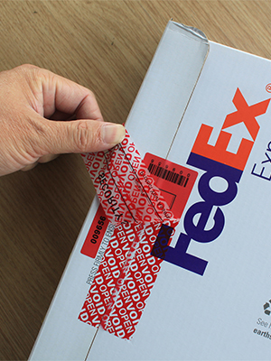 Transfer Tamper Evident Security Warranty Void Stickers/Labels/Seals (Red, 1 X 3.35 Inches, Serial Numbers) 1