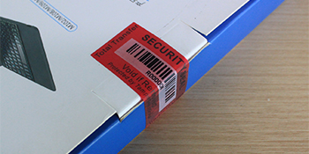 Transfer Tamper Evident Security Warranty Void Stickers/Labels/Seals (Red, 1 X 3.35 Inches, Serial Numbers) 2