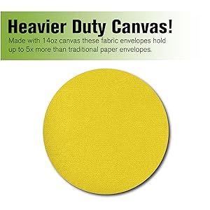 Canvas Interoffice Mailer, 14 oz. | 14W x 11H | Transit Bag | Large Zipper Bag with Grommet | Use with Padlock 0