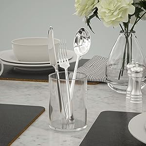 Acrylic Pen Holder 2 Pack,Clear Desktop Pencil Cup Stationery Organizer For Office Desk Accessory -Round 4