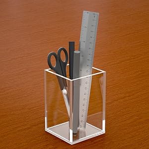 Acrylic Box, C;Ear Box Pen Holder Medical Pack,Clear Desktop Pencil Cup Stationery Organizer For Office Desk Accessory 1