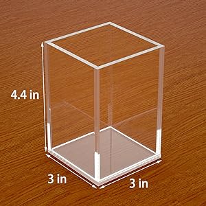 Acrylic Box, C;Ear Box Pen Holder Medical Pack,Clear Desktop Pencil Cup Stationery Organizer For Office Desk Accessory 2