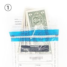 Custom Logo Size ICAO Manufacturer Tamper Proof Evidence Bags Security Sealed Shopping Steb Duty Free 4