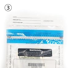 Custom Logo Size ICAO Manufacturer Tamper Proof Evidence Bags Security Sealed Shopping Steb Duty Free 6